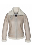 BOMBARDIER FEMME SCHOTT  LIGHT BEIGE