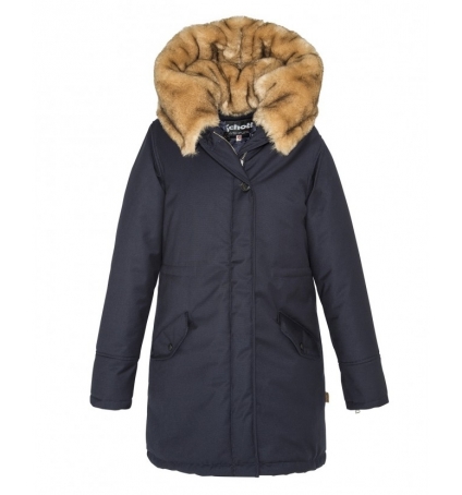 Manteau  Schott  long femme JKTHEAT2W NAVY