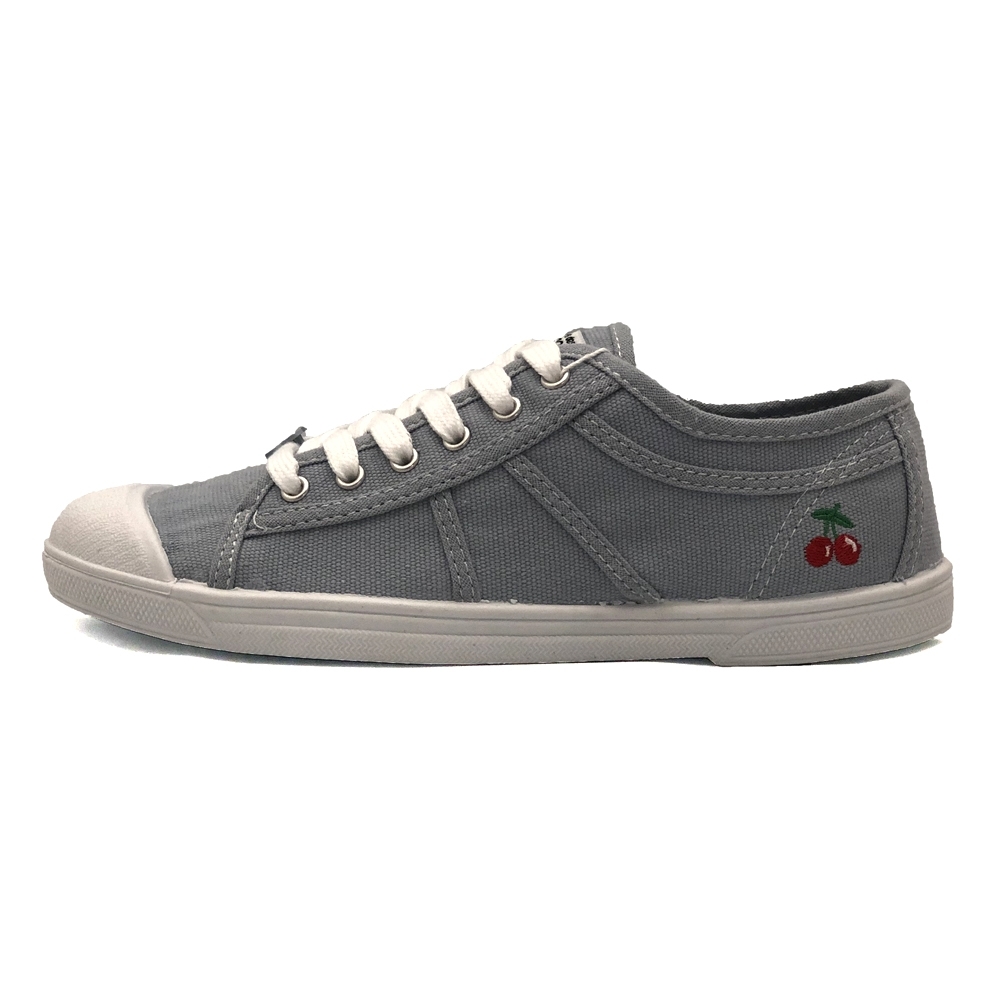 Achat chaussures Le Temps des Cerises Femme Chaussure en Toile, vente Le  Temps des Cerises BASIC 02 Stone - Basket toile gris bleu