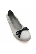 Ballerines 7-EDEN Blanc/Noir