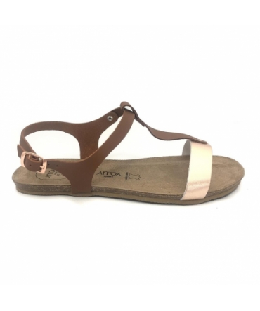 AMOA sandales SANARY Marron/Rose