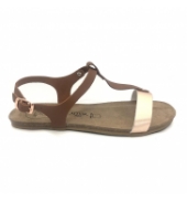 AMOA sandales SANARY Marron/Rose