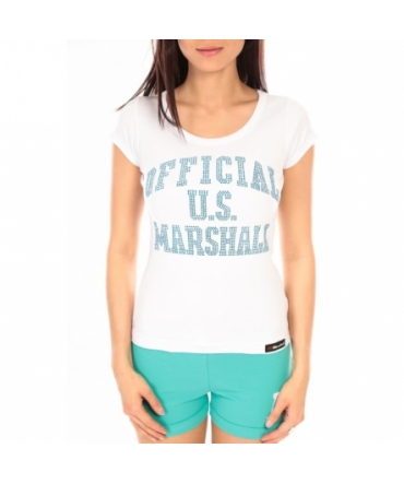 T-shirt US Marshall blanc F.T111