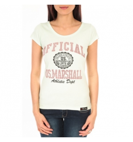 T-shirt US Marshall vert clair F.T110