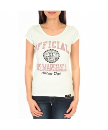 T-shirt US Marshall vert clair F.T110