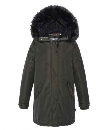 PARKA SCHOTT capuche JKTHELENSW Deep Kaki