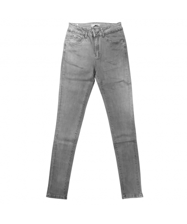 jeans gris en coton