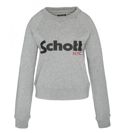 Schott Sweatshirt SW GINGER 1 W HEATHER GREY