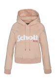 Schott Sweatshirt à capuche femme SW GINGER 2 W Blush