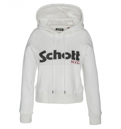 Schott Sweatshirt à capuche femme SW GINGER 2 W Off White Schott Sweatshirt à capuche femme SW GINGER 2 W Off White