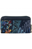 Desigual WOMEN'S WALLET MONE TWO LEVELS WINTER FLORAL 17WAYPEK blue