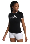 LOIS T Shirt Noir 420472094