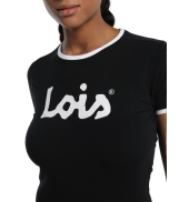 LOIS T Shirt Noir 420472094