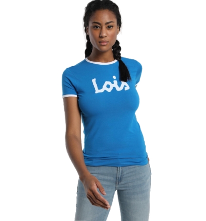 LOIS T Shirt Bleu 420472094