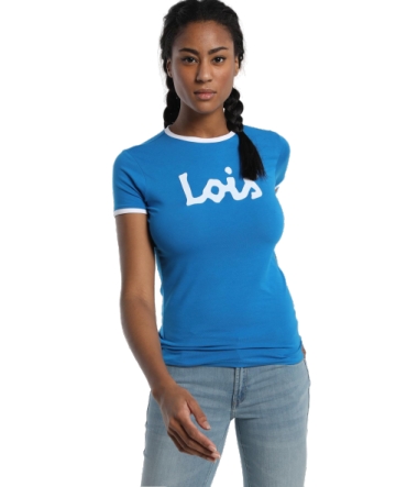 LOIS T Shirt Bleu 420472094