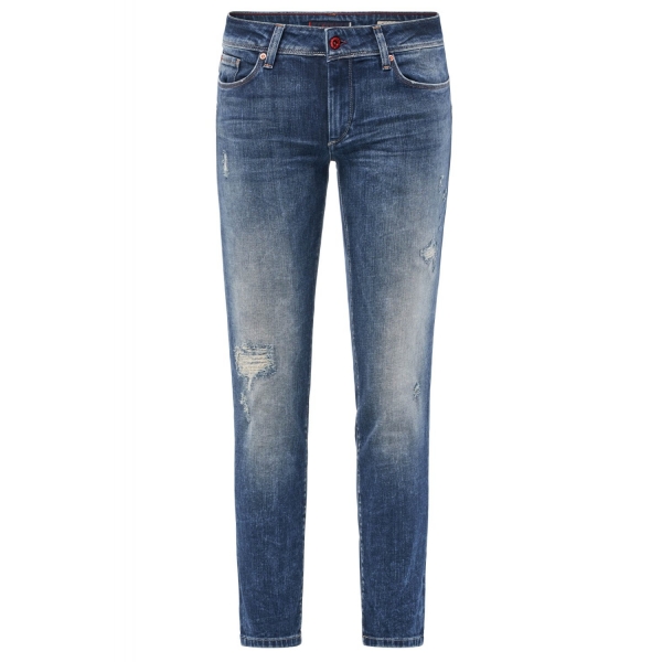 Salsa Jeans Push Up Wonder Capri a trous 123762 La Vitrine de la Mode