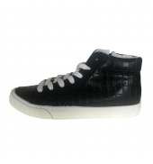 Les petites bombes baskets montantes Avelina Noir Croco