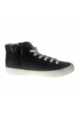 Les petites bombes baskets montantes Avelina Noir Croco