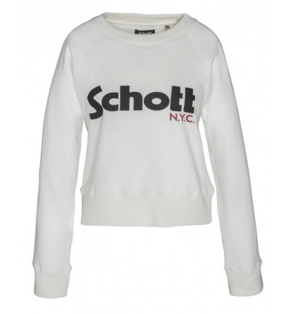 Schott Sweatshirt SW GINGER 1 W Blanc