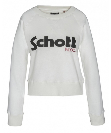 Schott Sweatshirt SW GINGER 1 W Blanc