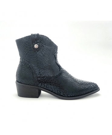 Les Petites Bombes bottines Anna-Lou noir serpent