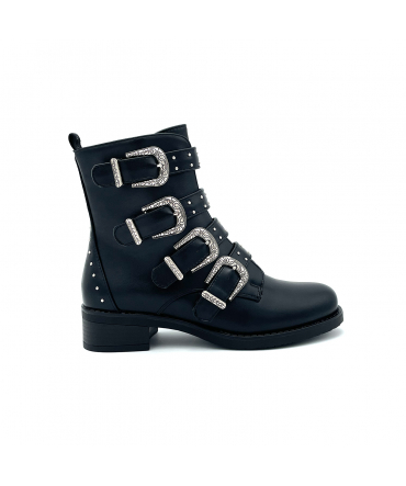 LPB BOTTINES QUADRI NOIR