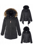 Schott PARKA FEMME 3 EN 1 DOUDOUNE AMOVIBLE SCHOTT  JKTJANELLW Noir