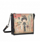 Sac bandoulière femme bleu-beige Anekke City Art 33803-103
