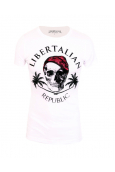 T-Shirt  Libertalia-Républic Red Logo Blanc