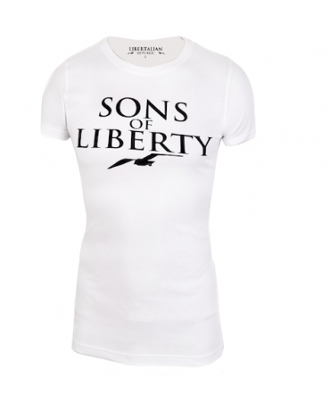 T-Shirt  Libertalia-Républic Sons of Liberty Blanc
