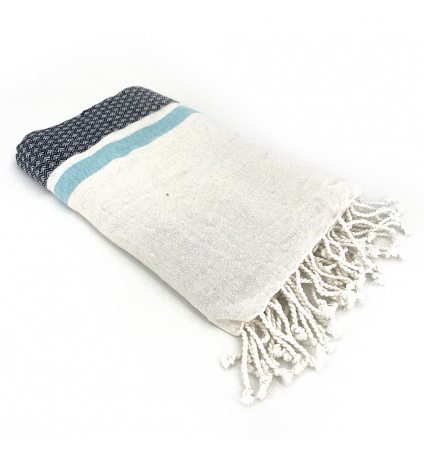 Fouta Noir Bleu