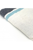 Fouta Noir Bleu