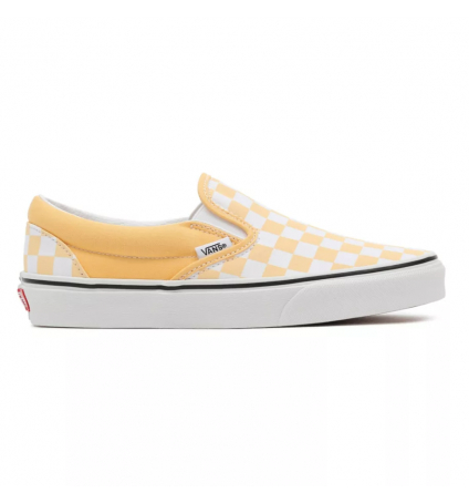 Vans CHECKERBOARD CLASSIC SLIP-ON  flax/true white VN000XG8AZV1