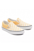 Vans CHECKERBOARD CLASSIC SLIP-ON  flax/true white VN000XG8AZV1