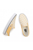 Vans CHECKERBOARD CLASSIC SLIP-ON  flax/true white VN000XG8AZV1