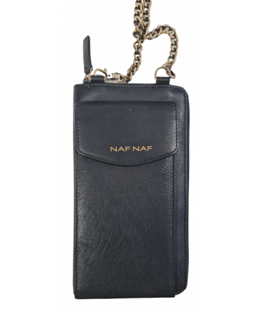 Naf Naf Porte monnaie et téléphone NAF06 NOIR