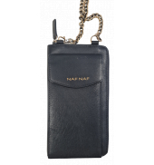 Naf Naf Porte monnaie et téléphone NAF06 NOIR