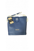 Tropéziennes Sac Porte main bandoulière corde BAU02 NAVY BLUE