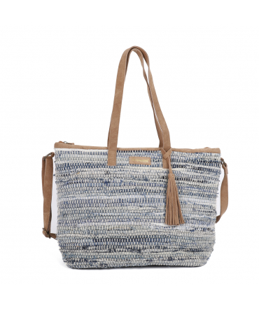 Tropéziennes Sac shopping jean recyclé DENIM T-MAU01