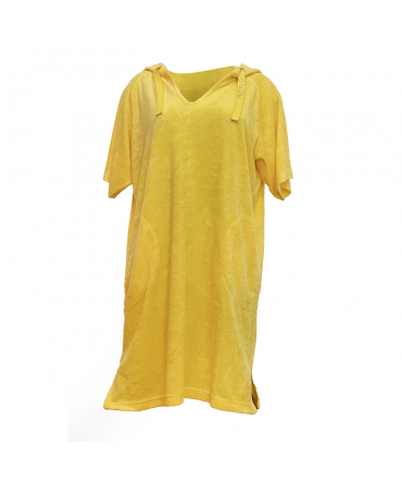 ROBE SWEAT A CAPUCHE PEDALO CANNES JAUNE