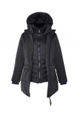 SCHOTT PARKA FEMME 3 EN 1 DOUDOUNE AMOVIBLE JKTJANELLW BLACK