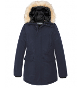 SCHOTT PARKA CAPUCHE FAUSSE FOURRURE JKTNELLYW BLEU