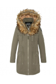 SCHOTT PARKA ARMY LONGUE A CAPUCHE FEMME JKTSUSAN2W KAKI 
