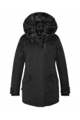 SCHOTT PARKA LONGUE FEMME MILITAIRE A CAPUCHE JKTBILLIE2W  BLACK