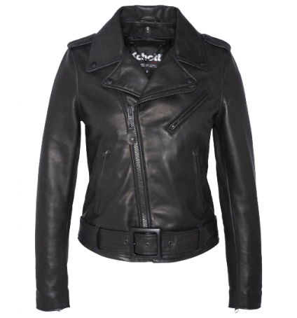 SCHOTT PERFECTO AVEC CEINTURE AMOVIBLE LCW8613 BLACK