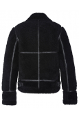 SCHOTT B-3 BI-MATIERE CUIR LAINE LCW1256 BLACK