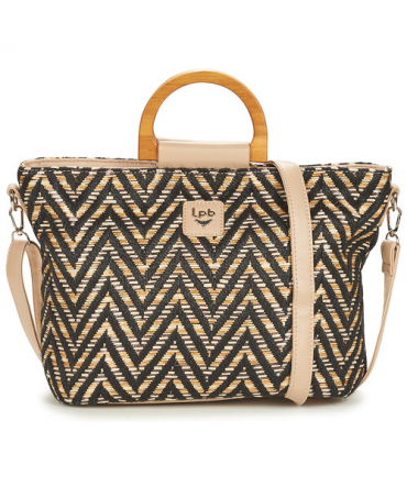 LPB SAC A MAIN BELMIRA NOIR BEIGE