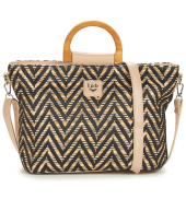 LPB SAC A MAIN BELMIRA NOIR BEIGE