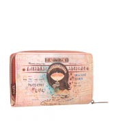 ANEKKE Portefeuille moyen gaufré RFID Menire 36609-909