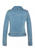 SCHOTT BLOUSON PERFECTO DENIM SANS CEINTURE  JKTWJANISX Bleach 